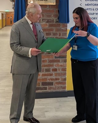 he King visits Grimsby, HYZ